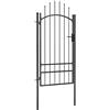 vidaXL Cancello da Giardino Woerden Acciaio 1x1,25 m Bianco Ingresso Pedonale vidaXL