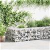 vidaXL Gabbione in Rete Metallica in Acciaio 200x50x100 cm Pietre da Giardino vidaXL
