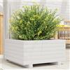 vidaXL Fioriera da Giardino Bianca 50x50x26,5cm Legno Massello di Pino vidaXL