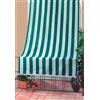 F.LLI CARILLO Tenda da sole tenda antimosche 140x250h cm Bianco/Verde ID1818