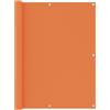 vidaXL Paravento da Balcone Arancione 120x600 cm in Tessuto Oxford Frangivento vidaXL