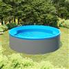 vidaXL Piscina Fuori Terra 350x90 cm Bianca Vasca Giardino Divertimento Acqua vidaXL