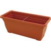 I.C.S. Vaso Plastica per Piante Fiori Fioriera Rettangolare cm 100x45x40 h Daphn