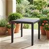 IPAE PROGARDEN Tavolo da Giardino Quadrato Polipropilene 79x79x72 Antracite King