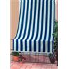 F.LLI CARILLO Tenda da sole tenda antimosche 140x250h cm Bianco/Blu ID1825 RIO