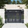 vidaXL Cancello Giardino Antracite 100x175 cm in Acciaio Design Bambù cancello vidaXL