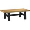 vidaXL Tavolino NOAIN Gambe a Forma di X 120x60x40cm in Legno Massello tavolo vidaXL