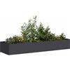 vidaXL Fioriera Bianca 120x80x40 cm in Acciaio vaso per piante vidaXL