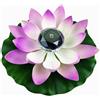 2pz luce solare galleggiante a forma di fiore loto RGB LED, lampada da piscina,