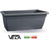 Veca Fioriera Rettangolare Anthea cm 100 Antracite 960098