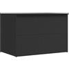 vidaXL Baule da Giardino Grigio 150x100x100 cm in Polyrattan Sedile Cassapanca vidaXL