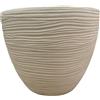 Vaso da muro IN RESINA bianco fioriera appendibile mezzaluna per piante e fiori