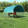 vidaXL Tenda per Bestiame in PVC Verde Tettoia Capanno Tendone Gazebo vidaXL