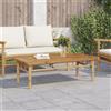 vidaXL Tavolino da Salotto 110x55x35 cm in Bambù tavolino da soggiorno vidaXL