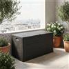 TOOMAX Cassapanca contenitore Baule da esterno in Resina 120x56x63 cm Antracite