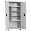 TERRY Armadio da Esterno Portascope in Metallo 80x40x175 cm Grigio