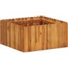 vidaXL Letto Rialzato da Giardino Legno Massello Acacia 200x30x25 cm Fioriera vidaXL