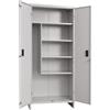 PROMETAL Armadio da Esterno Portascope in Metallo 100x40x180 cm Grigio Pratiko PROMETAL