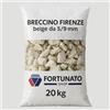 FORTUNATO Breccino Firenze Colore Beige 5/9 mm Granulato Decorazioni Finiture Sacco 20 kg