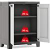 KETER Armadietto da Esterno in Resina 80x44x100 cm Antracite/Grigio Titan XL
