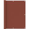vidaXL Paravento da Balcone Terracotta 120x600 cm Tessuto Oxford Frangivento vidaXL