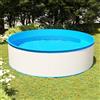 vidaXL Piscina Fuori Terra 350x90 cm Bianca Vasca Giardino Divertimento Acqua vidaXL