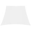 vidaXL Parasole a Vela in Tessuto Oxford a Trapezio 3/5x4 m Bianca Ombra Tenda vidaXL