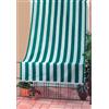 F.LLI CARILLO Tenda da sole tenda antimosche 140x300h cm Bianco/Verde ID1821