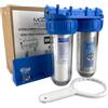 MGIDEA SISTEMA FILTRO ACQUA CARTUCCIA FILTRAZIONE NW-BR10B3 1'' 32,89 MM 2 ELEMENTI H2O