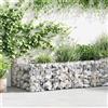 vidaXL Fioriera a Gabbione di Pietra Cestino 180x90x50cm Recinzione Muro vidaXL