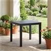 IPAE PROGARDEN Tavolo da Giardino Quadrato Polipropilene 78x78x72 Antracite Bali