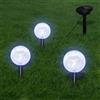 vidaXL 3x Lampioncini Solari a LED con Panello e Picchetto Lampione Lanterna vidaXL