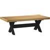 vidaXL Tavolino NOAIN Gambe a Forma di X 120x60x40cm in Legno Massello tavolo vidaXL