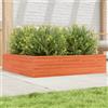 vidaXL Fioriera da Giardino Bianca 100x100x23 cm Legno Massello Pino fioriera vidaXL