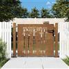 vidaXL Cancello da Giardino 100x125 cm in Acciaio Corten Design Bambù cancello vidaXL