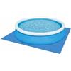 BAKAJI Tappeto Base PIscina Fuoriterra Tappetino Piastrelle Puzzle 8pz 50x50 cm 1,9mq