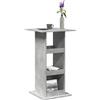 vidaXL Tavolo Bar Portaoggetti Grigio Cemento 60x60x102 cm Multistrato vidaXL