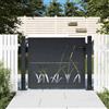 vidaXL Cancello Giardino Antracite 100x175 cm in Acciaio Design Erba cancello vidaXL