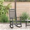 vidaXL Sedia a dondolo Nero 84 x 65 114 cm Resina vidaXL