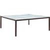 vidaXL Tavolo da Giardino Colore Marrone/Nero 200x200x74 cm in Polyrattan vidaXL