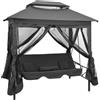 vidaXL Dondolo da Gazebo Letto Giardino Parasole 2 Persone Amaca Vari Colori vidaXL