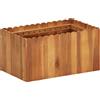 vidaXL Letto Rialzato da Giardino Legno Massello Acacia 200x30x25 cm Fioriera vidaXL