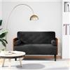 vidaXL Divano Divanetto con Cuscini Bolster Nero 110 cm Velluto divanetto vidaXL