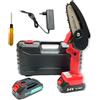 taniashop MINI MOTOSEGA A BATTERIA TAGLIARAMI ELETTRICA ELETTROSEGA 24V DOPPIA BATTERIA