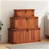 vidaXL Cassapanca 90x45x40 cm Massello di Acacia Legno Contenitore Baule Cassa vidaXL