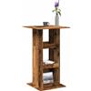 vidaXL Tavolo Bar Portaoggetti Grigio Cemento 60x60x102 cm Multistrato vidaXL