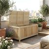 VivaGarden Cassapanca Contenitore da Esterno Legno 120x55x45 cm Legno naturale