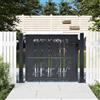 vidaXL Cancello Giardino Antracite 100x175 cm in Acciaio Design Bambù cancello vidaXL