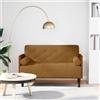 vidaXL Divano Divanetto con Cuscini Bolster Nero 110 cm Velluto divanetto vidaXL