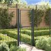 vidaXL Cancello per Giardino in Acciaio Zincato Grigio Diverse Dimensioni vidaXL